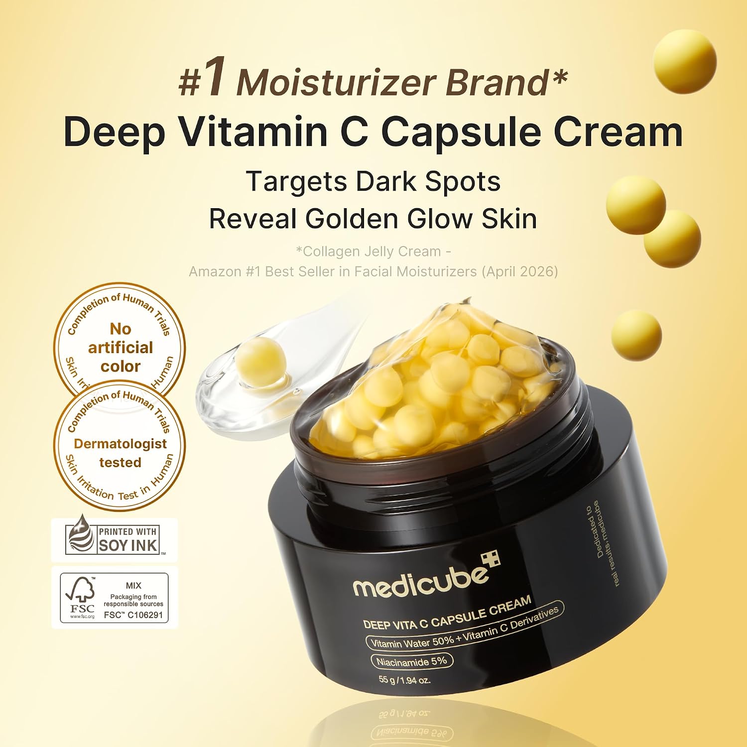 MEDICUBE - Deep Vita C Capsule Cream - 55G