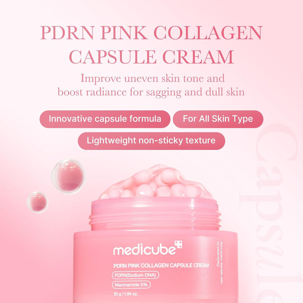 MEDICUBE - PDRN Pink Collagen Capsule Cream -55G